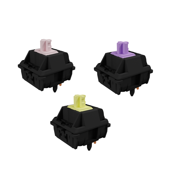 Gateron Oil King Silent Switch Linear Heavy Tactile Switch 45g 55g 60g for Gaming Mechanical Keyboard Pre Lubed Pink Purple