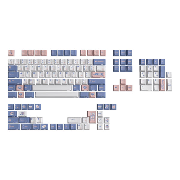 VIVIDKEY Take Away Sushi Keycap Dye Sub Set thick PBT Cherry Profile for keyboard 87 tkl 104 ansi EV63 Made68 HFX 68 75 Wooting