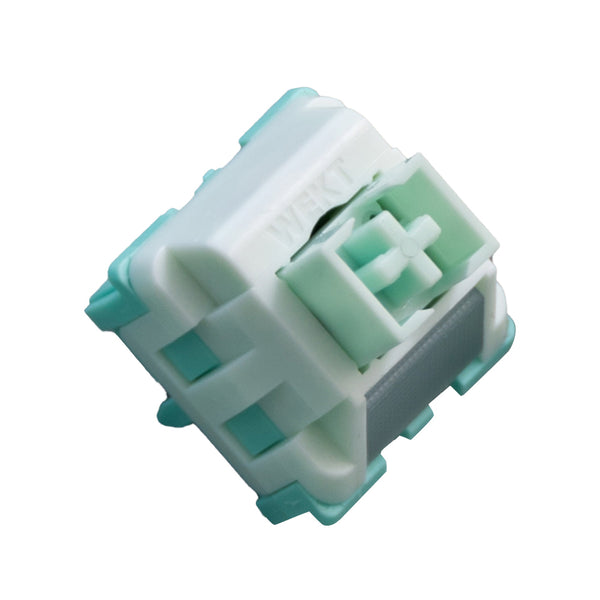 WEKT NAFU Switch Silent Linear Switch 32.5g 37g for Gaming Mechanical Keyboard Pink POK MPA POM TPU Teal