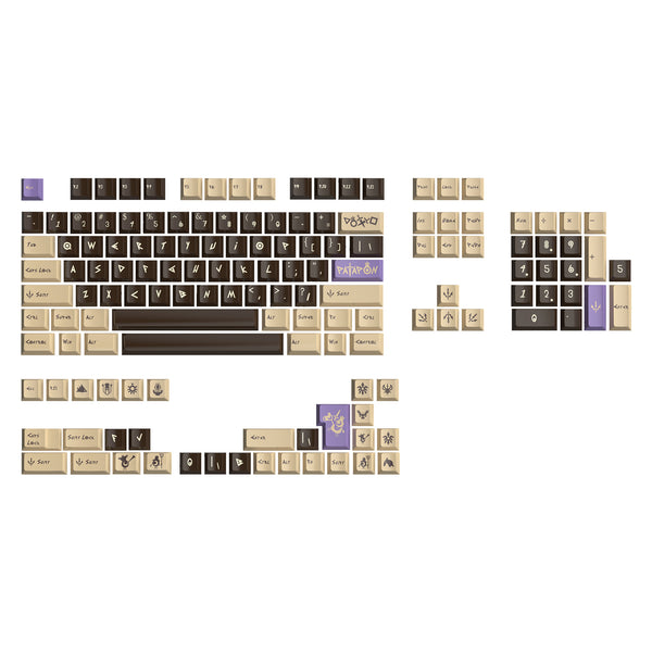 VIVIDKEY Patapon Keycap Cherry Profile PBT Dye Subbed keycap for mx keyboard 87 104 xd64 BM60 made68 ev63 wooting 60he V2 HFX68