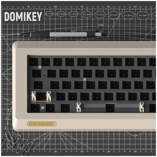 Domikey Laby67 Keyboard Kit bluetooth wireless type-c mechanical keyboard aluminium case hot swap PCB
