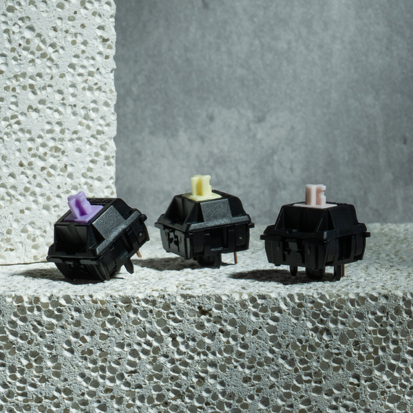 Gateron Oil King Silent Switch Linear Heavy Tactile Switch 45g 55g 60g for Gaming Mechanical Keyboard Pre Lubed Pink Purple