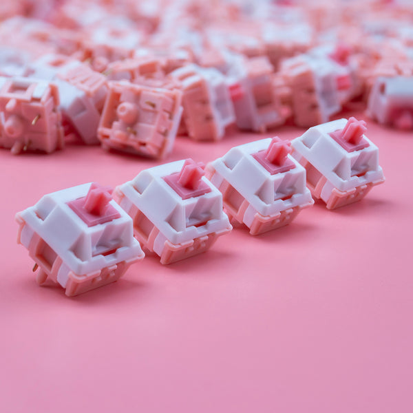 Zuoce Marshmallow R1x Switch Linear Switch 37g 42g for Gaming Mechanical Keyboard Factory Pre Lubed PA66 UPE Long Spring