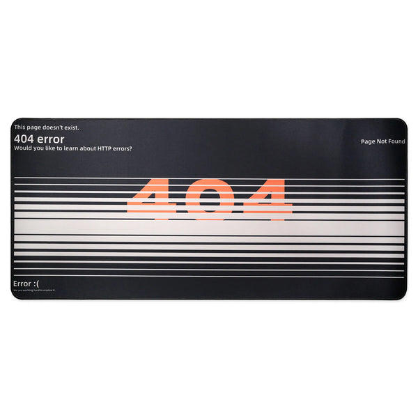 404 Error Mousepad for Mechanical Keyboard Deskmat 900 400 4mm Stitched Edges High quality soft touch Rubber for mouse Page not