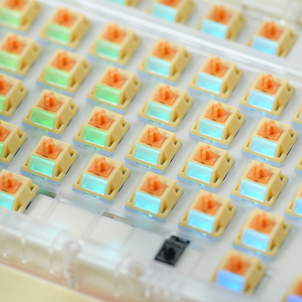 SU Lab LULU Silent Switch Linear Switch RGB SMD Switches 37g 43g 52g for Mechanical Keyboard mx Stem PA66 PC POM