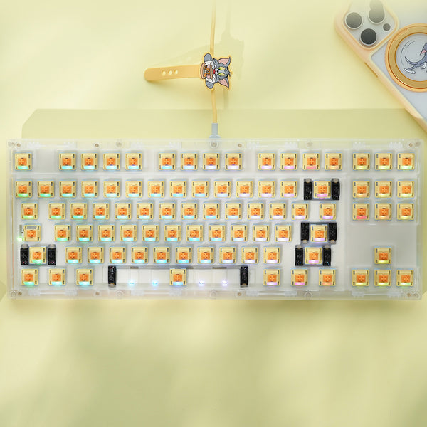 SU Lab LULU Silent Switch Linear Switch RGB SMD Switches 37g 43g 52g for Mechanical Keyboard mx Stem PA66 PC POM