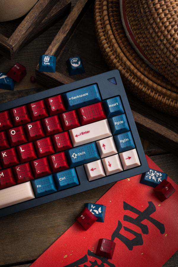 [GBEXTRAS] HifiFox x Domikey Red Bean Keycaps ABS Cherry profile Doubleshot Semi transparent