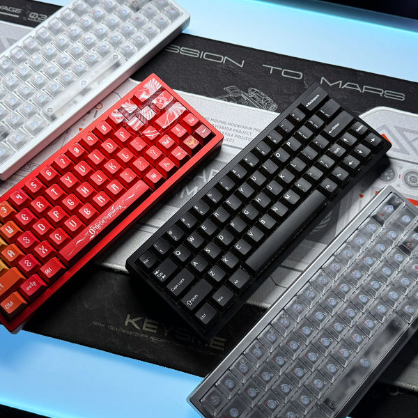 Everglide SU66 Magnetic Keyboard PCB 0.001 RT Total 174 RGB Leds Powered By Sparklink 600Mhz High Speed MCU GH60 Case Supported