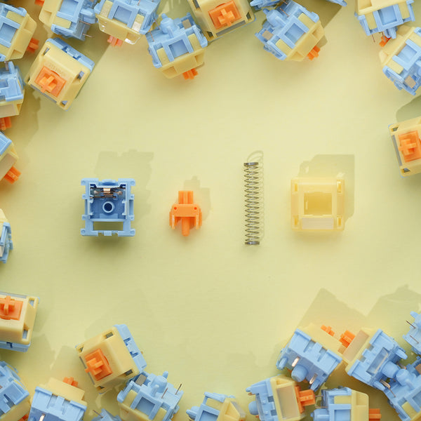 SU Lab LULU Silent Switch Linear Switch RGB SMD Switches 37g 43g 52g for Mechanical Keyboard mx Stem PA66 PC POM