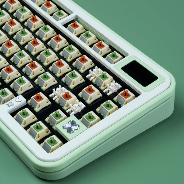 Zuoce Matcha Cream Switch Linear Tactile 37g 50g for Gaming Mechanical Keyboard Factory Pre Lubed Long Spring 5Pin PA66 POM