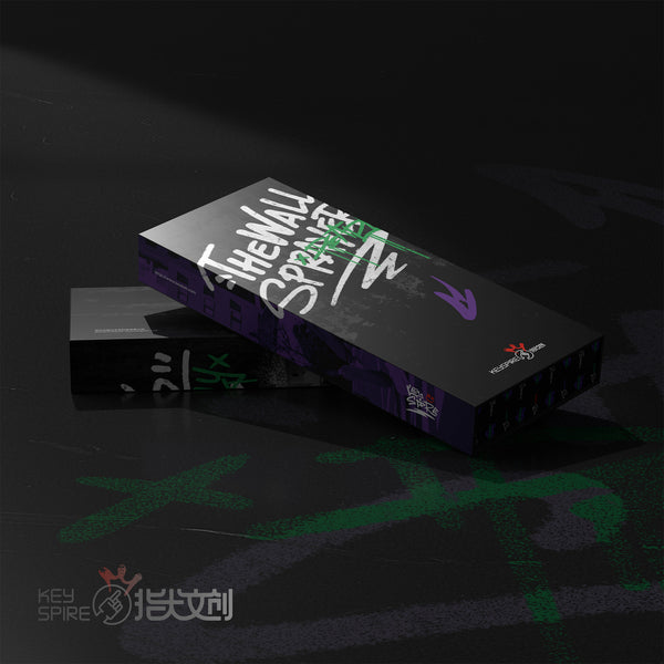 KeyTok Block X Dye Subbed Keycap Set PBT for keyboard 87 tkl 104 ansi ev63 wooting 60 v2 ev63 matte soft touch paint graffiti