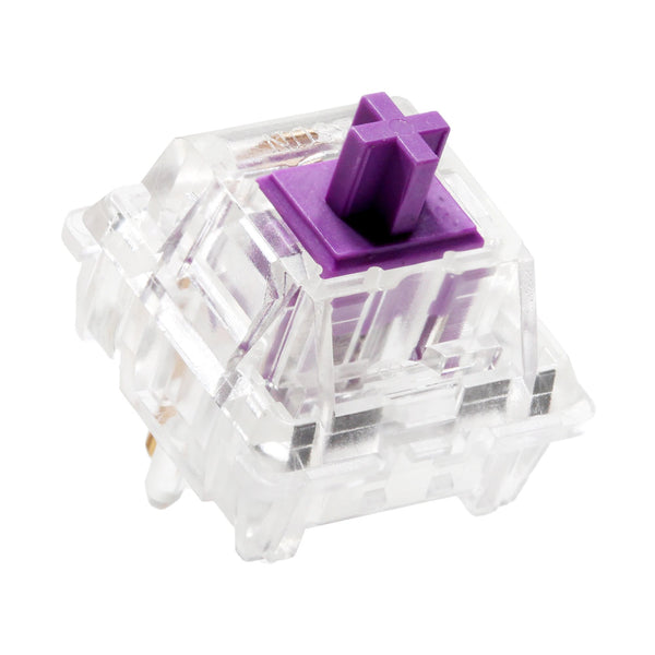 BSun Crystal Purple Switch RGB SMD Tactile Switch For Mechanical keyboard 38g 65g Purple POM 80M Purple Crystal PC Housing