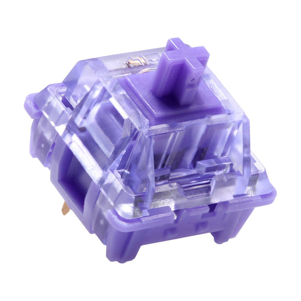 CIY Asura Switch Pre Advanced Tactile Switch 50g for Gaming Mechanical Keyboard Long Spring PC POK Nylon Lubed 50M Purple