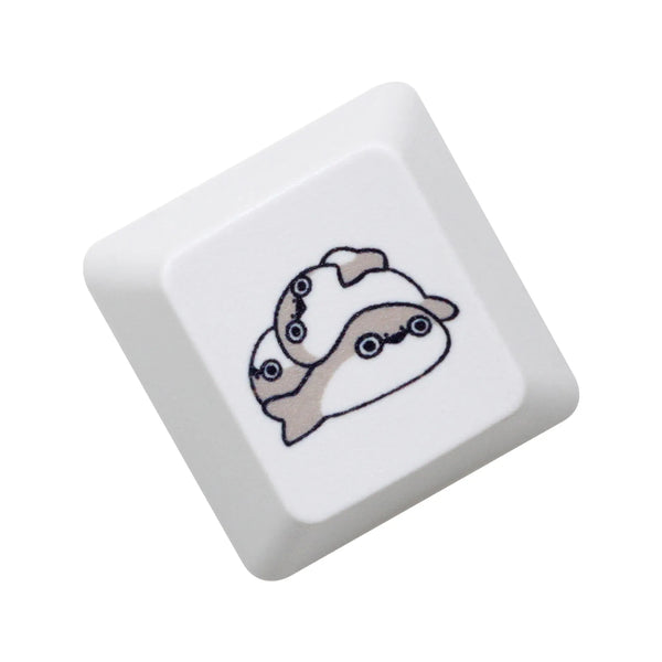 Cute Little Seal Keycap Meme Keycap Dye Subbed keycaps for mx stem Gaming Mechanical Keyboards Funny