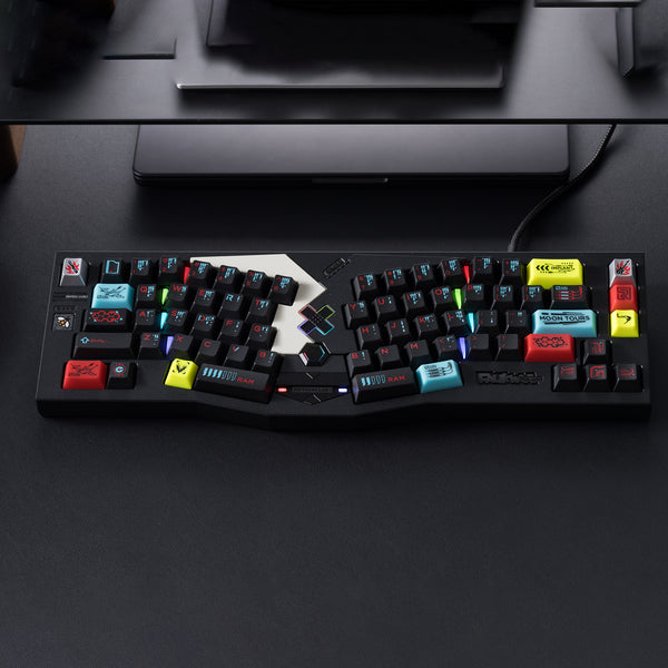 Hififox Cyber City Cherry Profile PC Keycap Set UV Screen Pring for keyboard BM60 CSTC75 BM65 BM68 XD60 EV63 Made68 Wooting 60