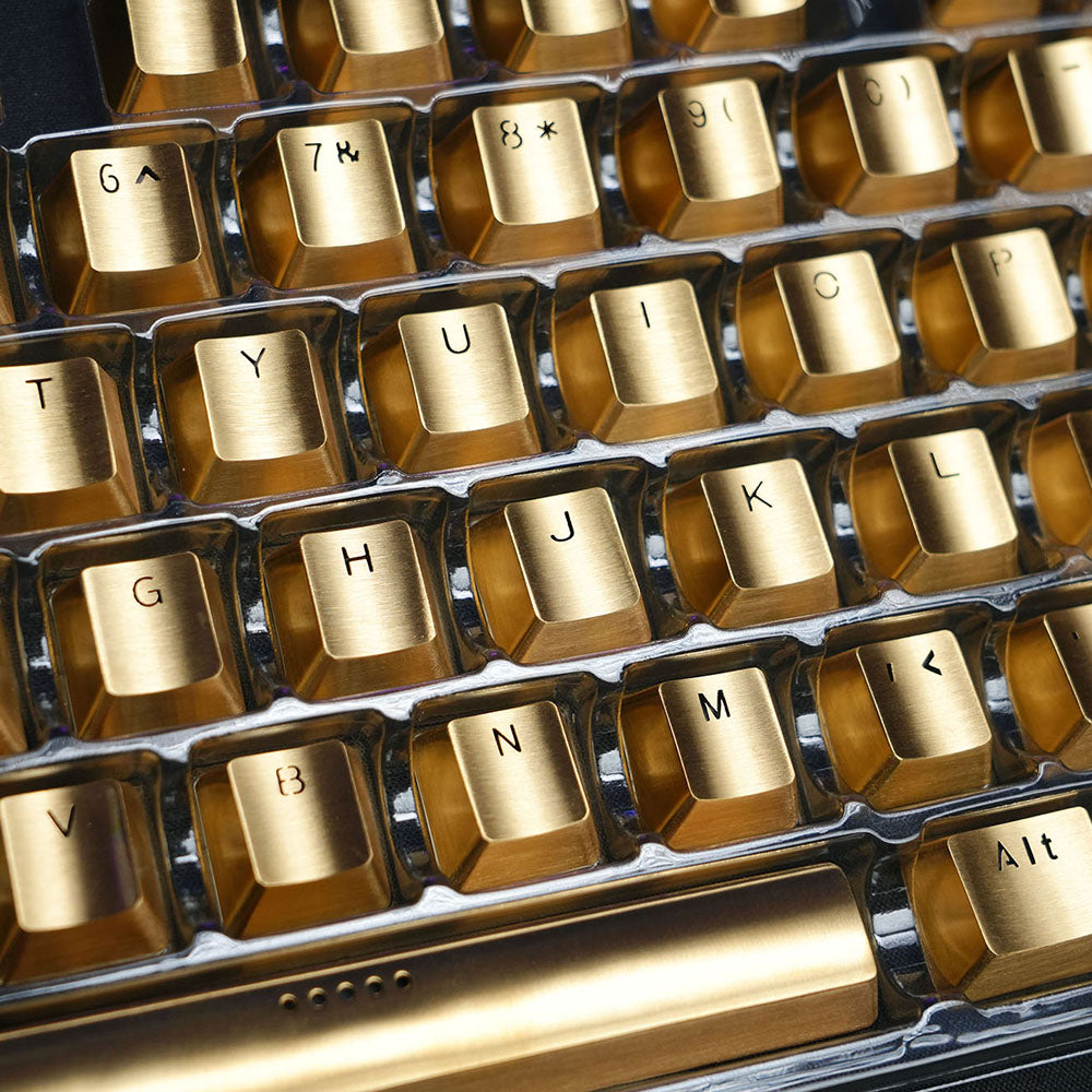 Teamwolf Stainless Steel MX Keycap 104 Metal Keycap for Mechanical Key ...