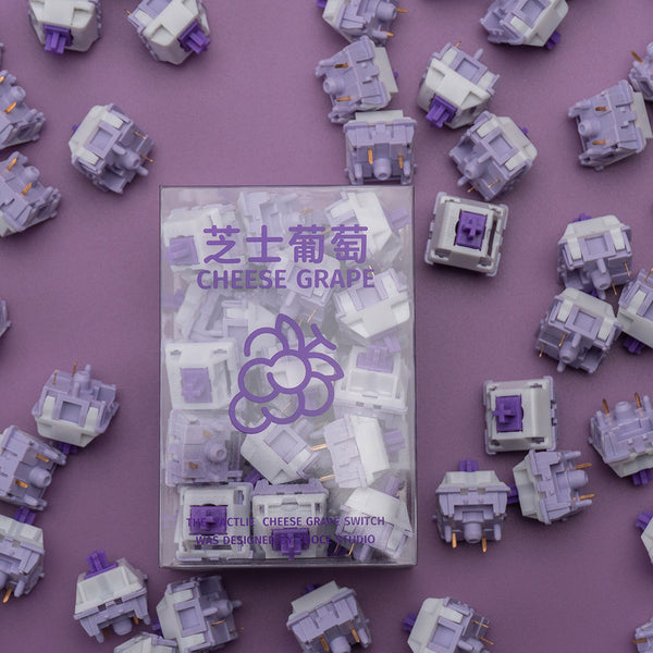 Zuoce Cheese Grape Switch Tactile 27g 45g MX switch for mechanical keyboard Factory Lubed Long Srping PC PA POM