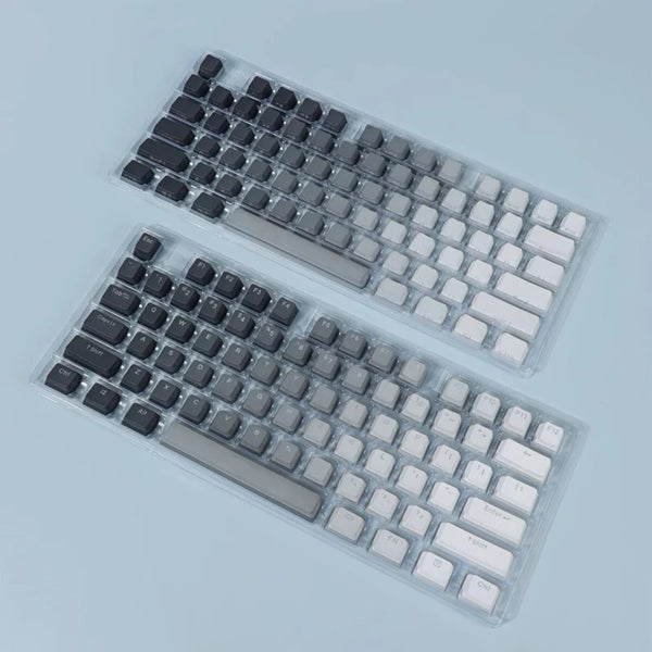 Dark Shadow Gradient Keycap Dip Dye Doubleshots PBT Grey for keyboard 87 tkl 104 bm60 xd68 CSTC75 BM87 BM65 CSTC75 VN96