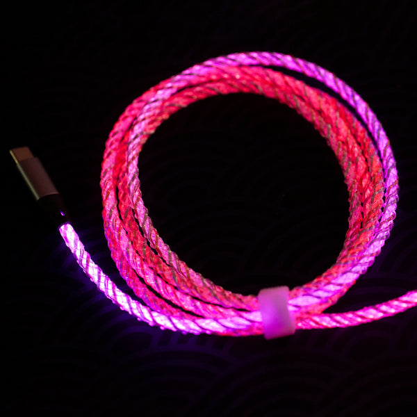 Everglide RGB Light Cable Flow Luminous Cable USB for Mechanical Keyboard can support 8k USB C Wire LED Cable For Made68 EZ60 EZ