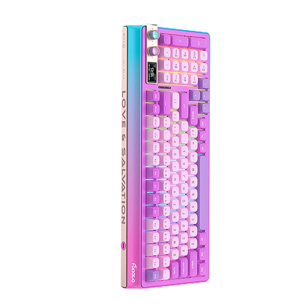 FOPATO H98 Keyboard 3 Mode Wireless Gaming Mechanical Keyboard hot swappable PCB RGB switch lighting effect RGB type c 2.4G BT