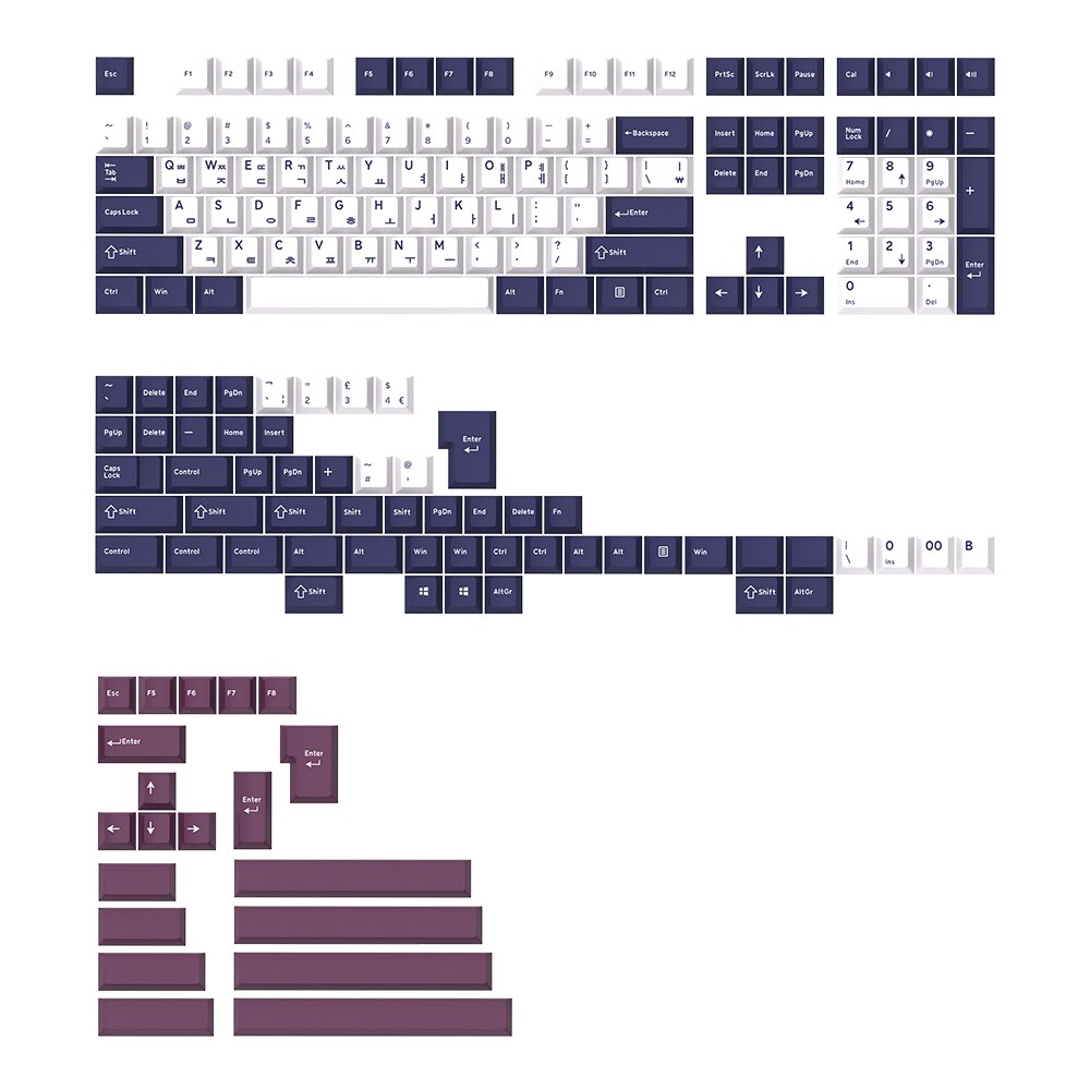 GJ Mobius Keycap Set PBT Doubleshot Cherry Profile for Gaming Mechanic ...