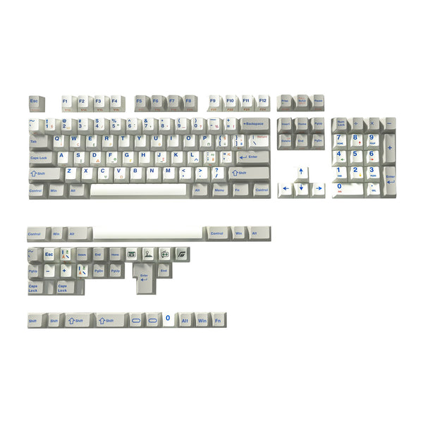 GKs Retro Greek Keycap Beige Cherry Profile Dye Subbed Keycap Set PBT for keyboard 87 tkl 104 ansi xd64 bm60 xd68 BM87 BM65