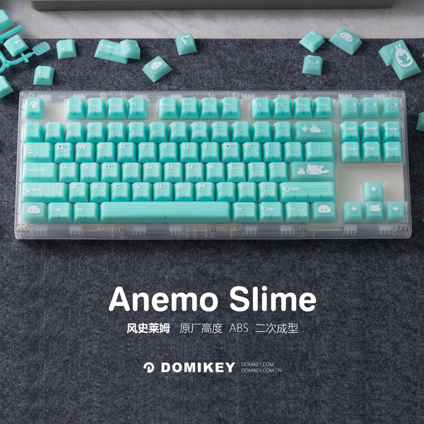 Hififox x Domikey Anemo Slime Cherry Profile ABS Doubleshots Keycap Set for keyboard BM60 CSTC75 BM65 BM68 XD60 スライム