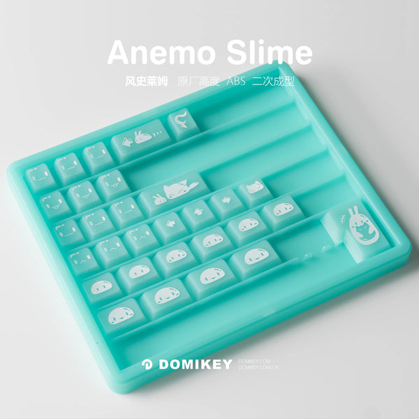 Hififox x Domikey Anemo Slime Cherry Profile ABS Doubleshots Keycap Set for keyboard BM60 CSTC75 BM65 BM68 XD60 スライム