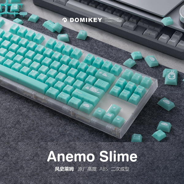 Hififox x Domikey Anemo Slime Cherry Profile ABS Doubleshots Keycap Set for keyboard BM60 CSTC75 BM65 BM68 XD60 スライム