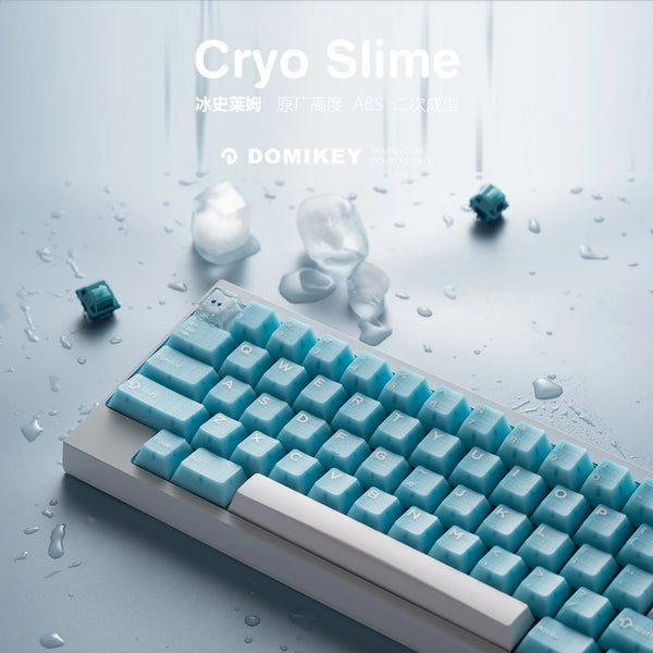 Hififox x Domikey Cyro Slime Cherry Profile ABS Doubleshots Keycap Set for keyboard BM60 CSTC75 BM65 BM68 Made68 EZ63 EZ60 スライム