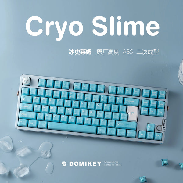 Hififox x Domikey Cyro Slime Cherry Profile ABS Doubleshots Keycap Set for keyboard BM60 CSTC75 BM65 BM68 Made68 EZ63 EZ60 スライム