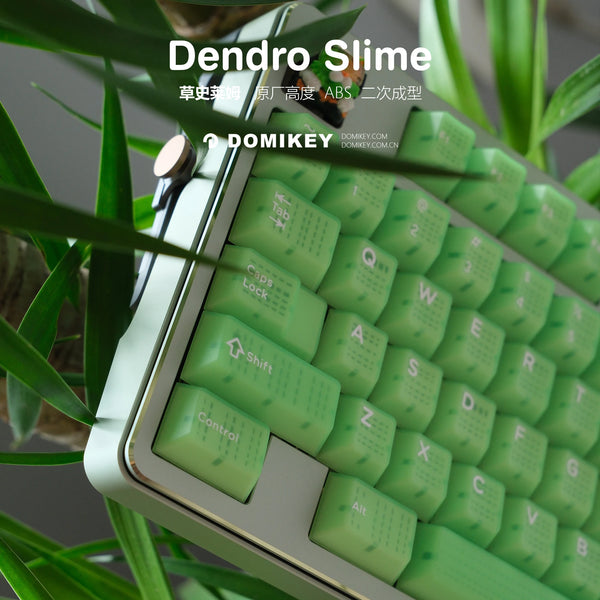 Hififox x Domikey Dendro Slime Cherry Profile ABS Doubleshots Keycap Set for keyboard BM60 CSTC75 BM65 BM68 XD60 スライム