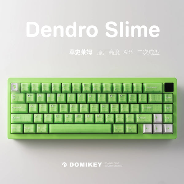 Hififox x Domikey Dendro Slime Cherry Profile ABS Doubleshots Keycap Set for keyboard BM60 CSTC75 BM65 BM68 XD60 スライム