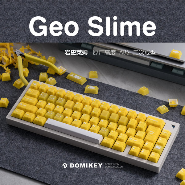 Hififox x Domikey Geo Slime Cherry Profile ABS Doubleshots Keycap Set for keyboard BM60 CSTC75 BM65 BM68 XD60 スライム