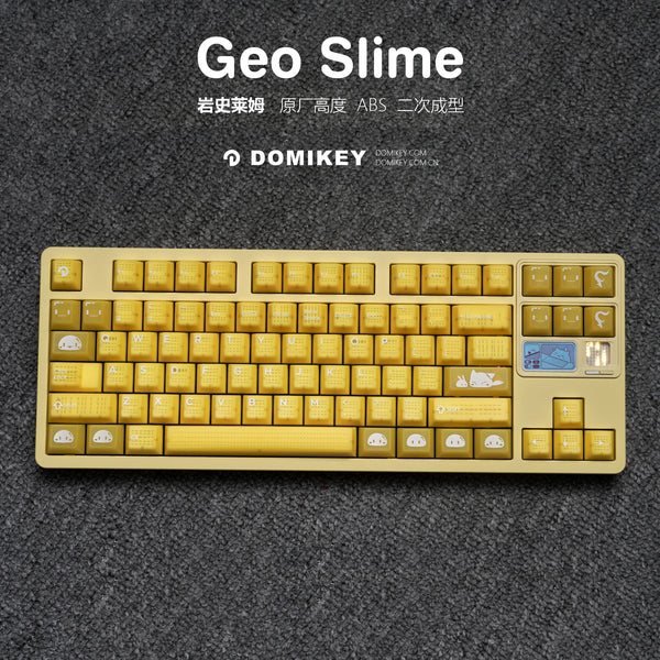 Hififox x Domikey Geo Slime Cherry Profile ABS Doubleshots Keycap Set for keyboard BM60 CSTC75 BM65 BM68 XD60 スライム