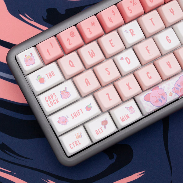 KPREPUBLIC cute pink elf MDA profile keycaps PBT dye subbed for mechanical keyboard