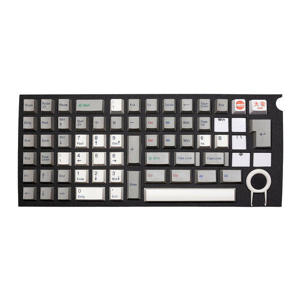 Taihao Alps Retro DE Keycap ABS Doubleshot keycaps for diy gaming alps mechanical keyboard oem All in One German