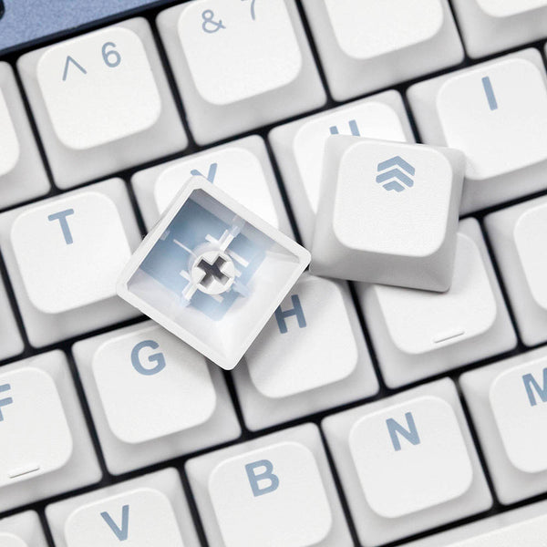Taihao BOBO White Keycap ABS Doubleshot Keycaps Bobo Profile for diy gaming mechanical keyboard For Made68 EV63 wooting 60he80he