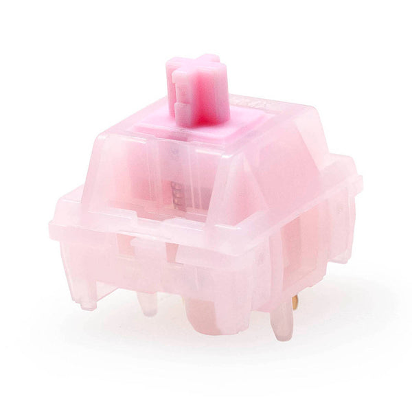 Mage Sakura V2 Switch Linear Switch 37g 43g 45g 51g for Gaming Mechanical Keyboard Pink Factory Lubed 50M Long Spring