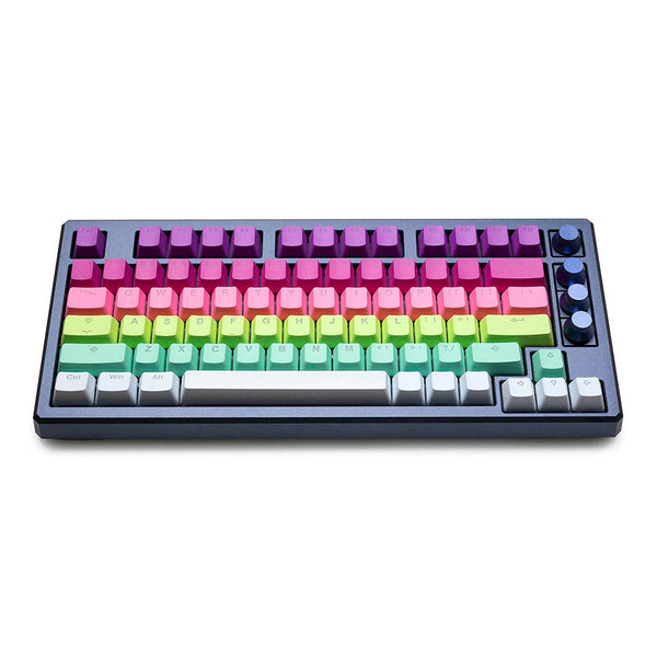 Taihao Ice Cream Keycap PBT Doubleshots Keycap OEM Profile for mechanical keyboard gradient Colorway