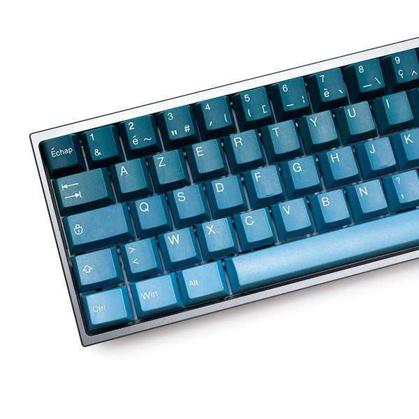 Taihao Pine Green French Keycap ABS Doubleshot keycaps for diy gaming MX mechanical keyboard oem FR All in One 87 104 60