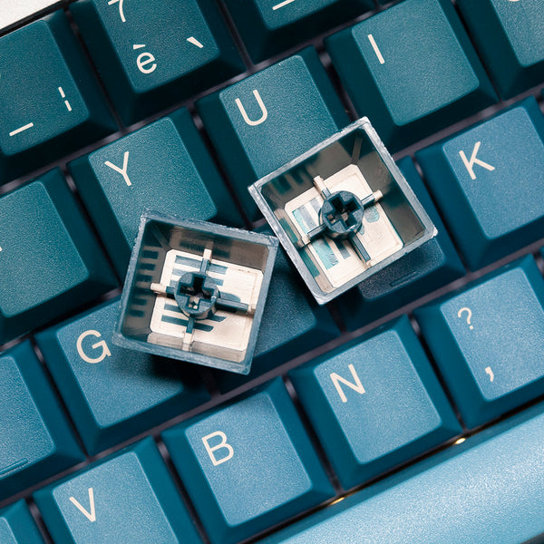 Taihao Pine Green French Keycap ABS Doubleshot keycaps for diy gaming MX mechanical keyboard oem FR All in One 87 104 60