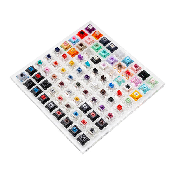 81 switch switches tester with acrylic base cherry kailh gateron outemu ice greetech box