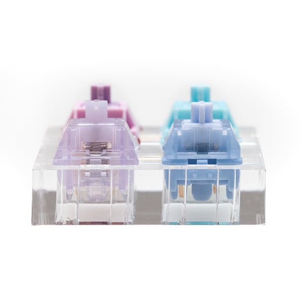 4 Switch Tester Switches with blank keycaps acrylic base for mechanical keyboard MOYU Muse MMD Dune Topaz Blue Topa