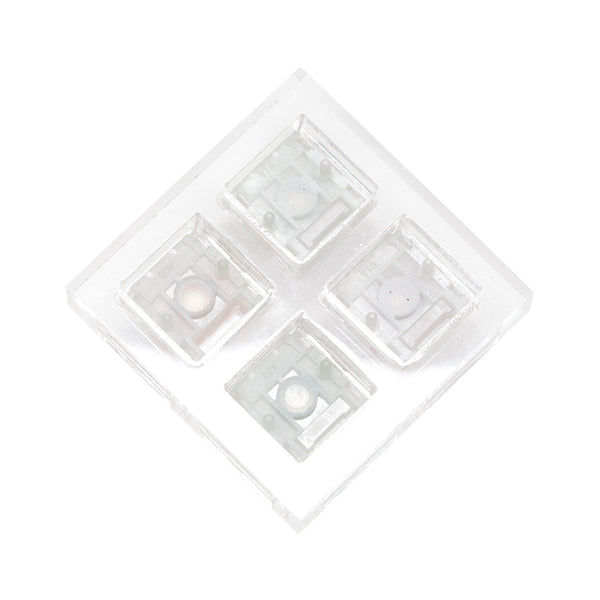 4 Everglide switch tester switches with blank keycaps acrylic base for mechanical keyboard Siren V3 Ticky Rice Magneto UE
