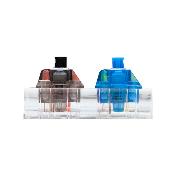 Gateron 4 switch tester switches with blank keycaps acrylic base for mechanical keyboard Ink V2 Black Red Blue Yellow