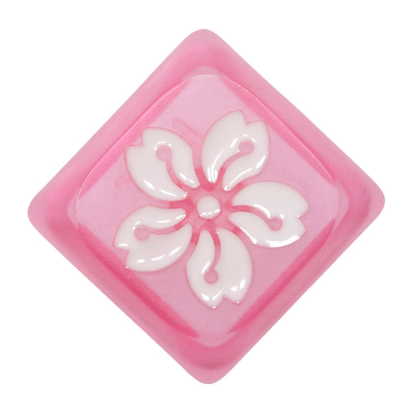 Sakura Resin Artisan Keycap Low Profile Keycap for Low Profile MX Stem Mechanical Keyboard Handmade Pink Novlty Keycap