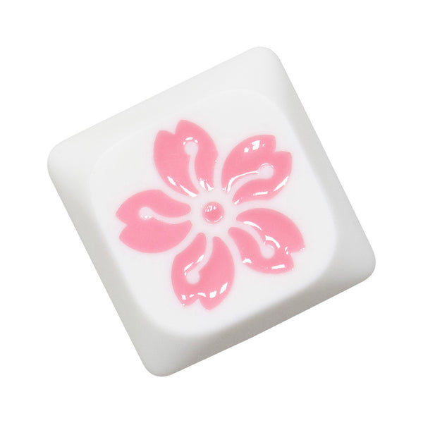 Sakura Resin Artisan Keycap Low Profile Keycap for Low Profile MX Stem Mechanical Keyboard Handmade Pink Novlty Keycap