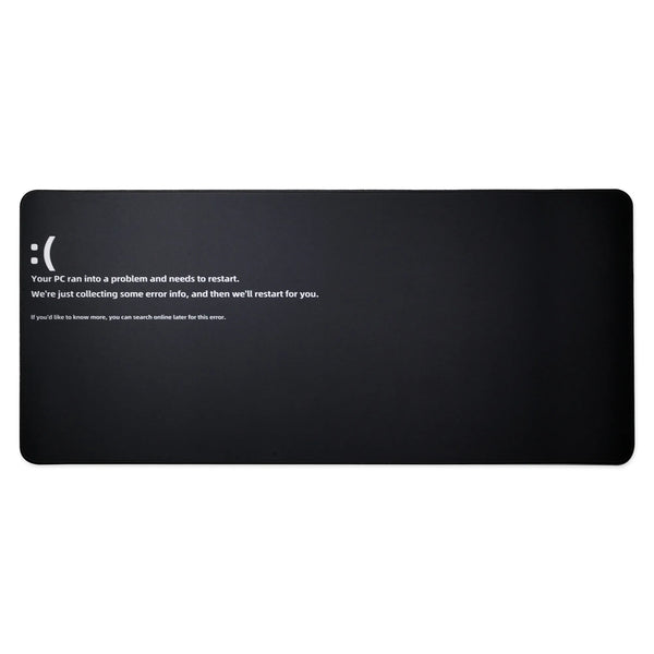 Image Not Found Screen of Death Error Mousepad for Mechanical Keyboard Mouse Deskmat Stitched Edges High quality soft Rubber