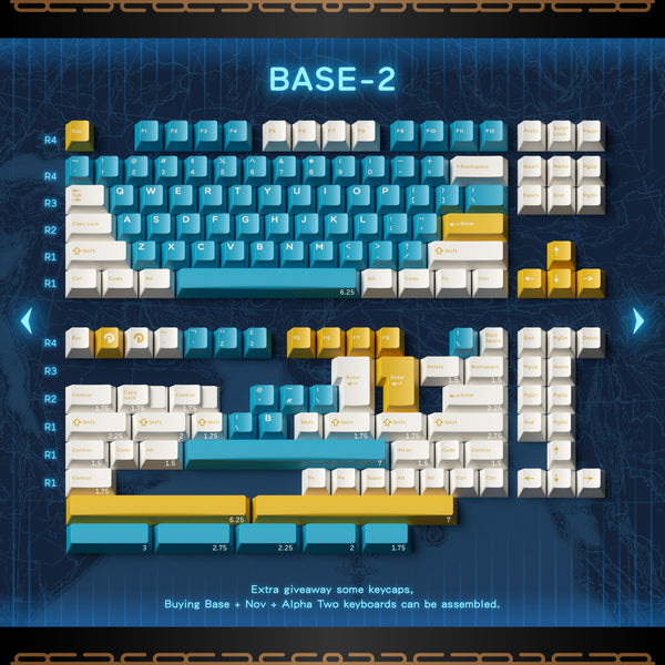 [GBEXTRAS] GLOVE x Domikey Adventurer 冒険家 Round 2 abs doubleshot tripleshot Cherry profile Keycaps and resin novelty